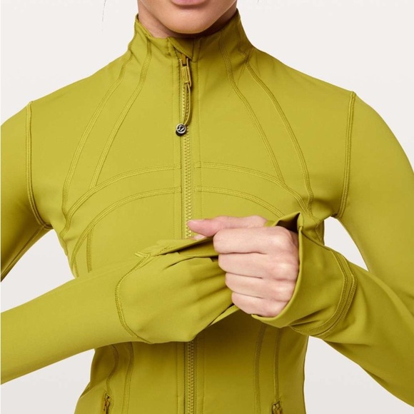 RARE Lululemon Define Jacket Nulux - Golden Lime Color, Size 8 - Picture 7 of 11